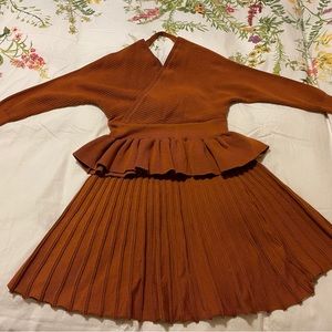 Two pieces knit dress